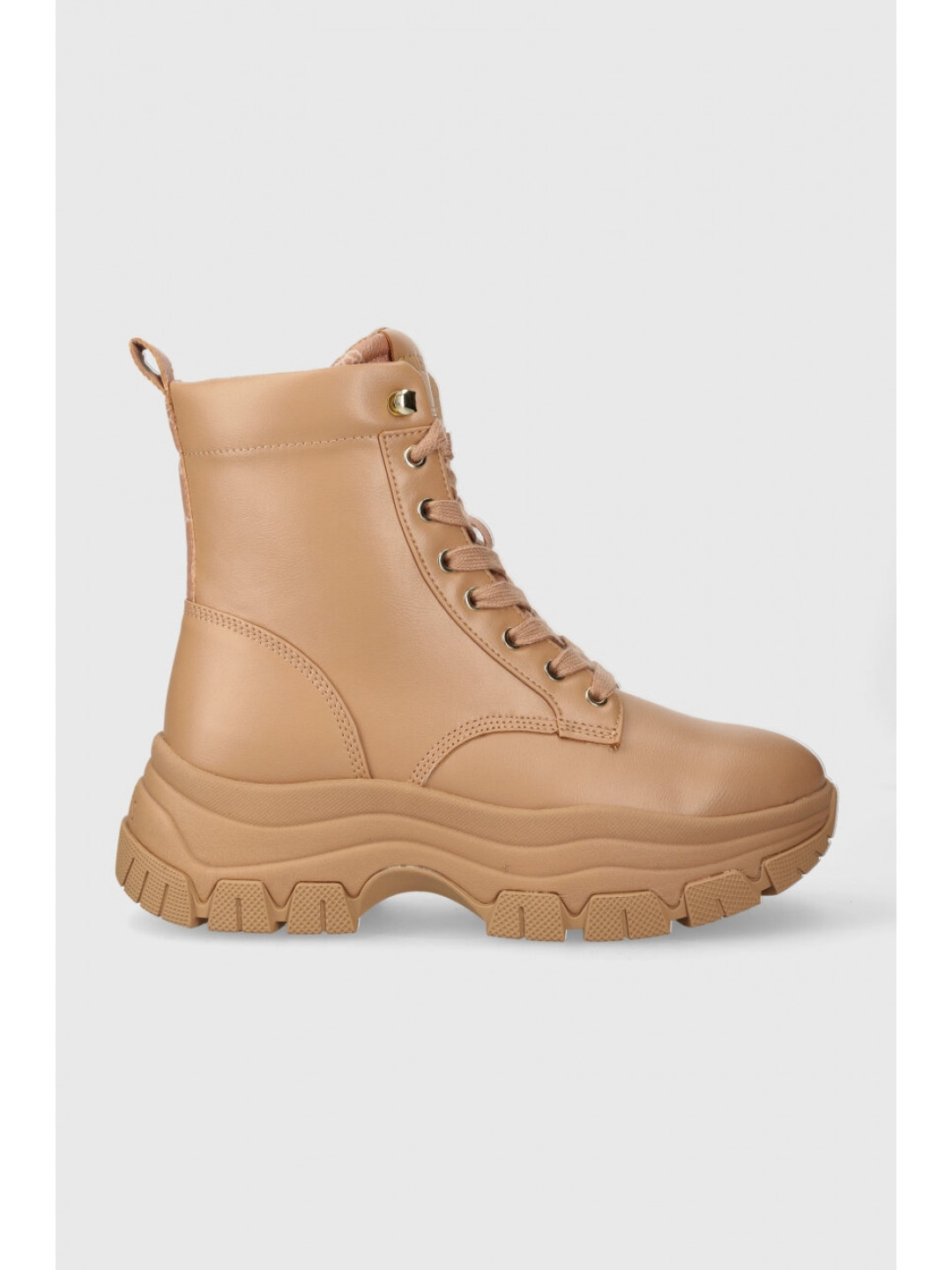 Farmářky Guess BISSONN dámské béžová barva na platformě FL8BIN ELE12